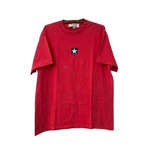 Tasha Polizzi for Saddleblanket Red Embroidered Star Short Sleeve Tshirt Mens L